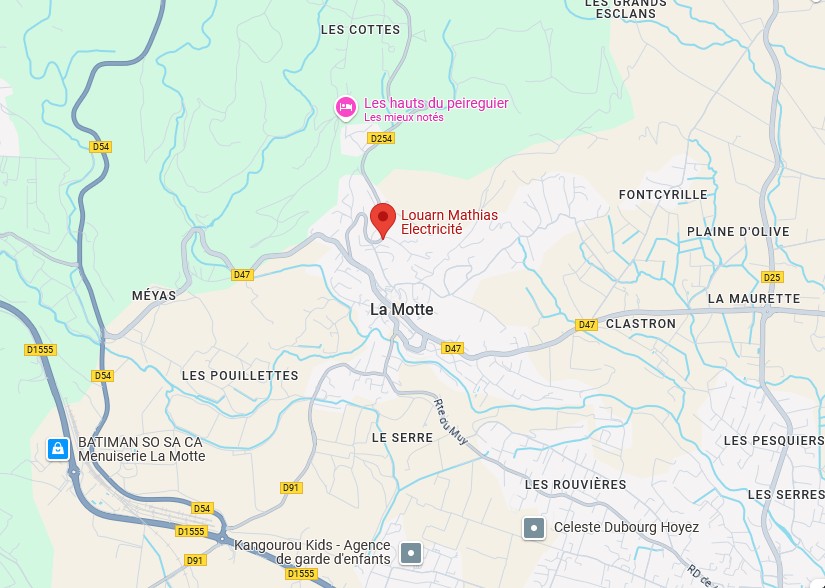 Zone intervention LME La Motte Le Muy Draguignan Var